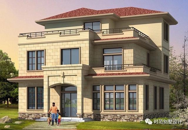 帶地下室的三層歐式別墅設(shè)計(jì)圖，高貴典雅，完美生活。