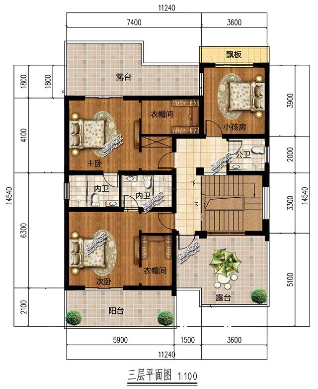 現(xiàn)代風(fēng)三層別墅設(shè)計圖，時尚、簡約、實用，在農(nóng)村建一棟，驚艷全村。
