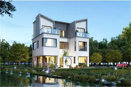 現(xiàn)代中式風(fēng)三層別墅設(shè)計(jì)圖，7室4廳4衛(wèi)，享受大自然的樂趣。