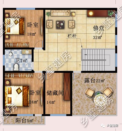 12.5X18.1米三層新中式別墅設(shè)計(jì)圖，帶庭院，經(jīng)典耐看！