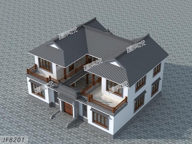 在老家花35萬建棟中式別墅，享受生活。