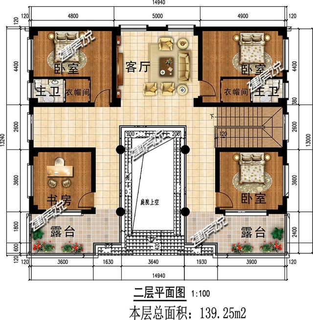 兩款中式別墅設(shè)計圖，花小錢一樣可以建中國最美的房子。