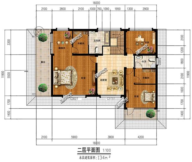 兩款中式別墅設(shè)計圖，花小錢一樣可以建中國最美的房子。