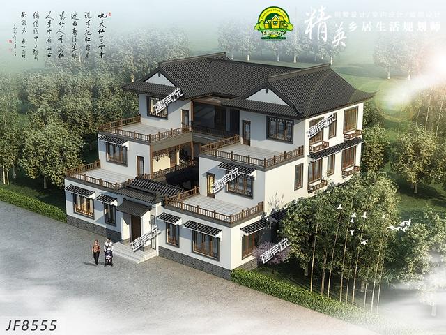 回農(nóng)村蓋中式別墅，不僅能圓自己的別墅夢，還能提高自己的生活品質(zhì)。