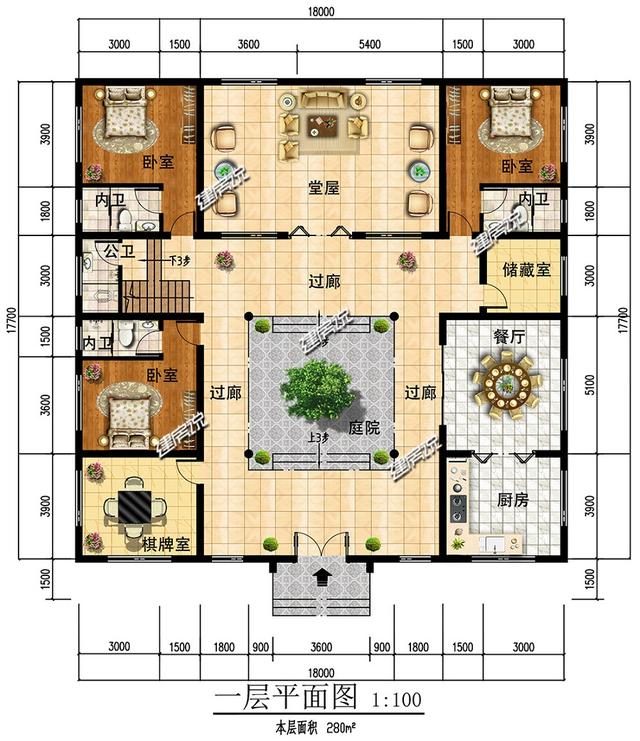 回農(nóng)村蓋中式別墅，不僅能圓自己的別墅夢，還能提高自己的生活品質(zhì)。