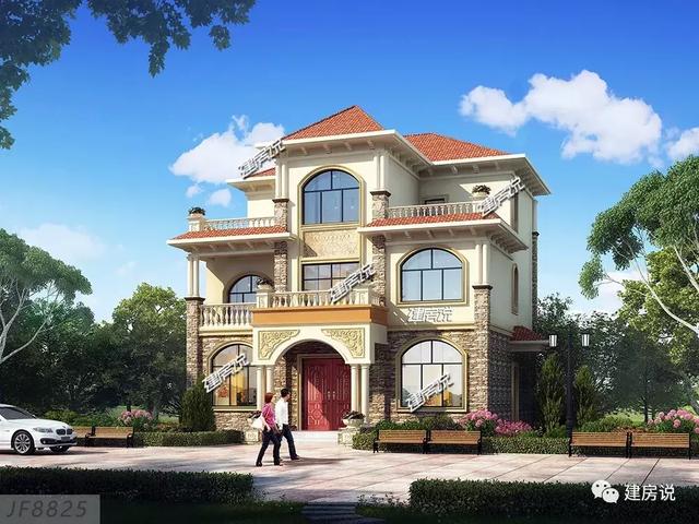 貴州王總定制三層歐式別墅，好看又實用，建了絕對有面子。