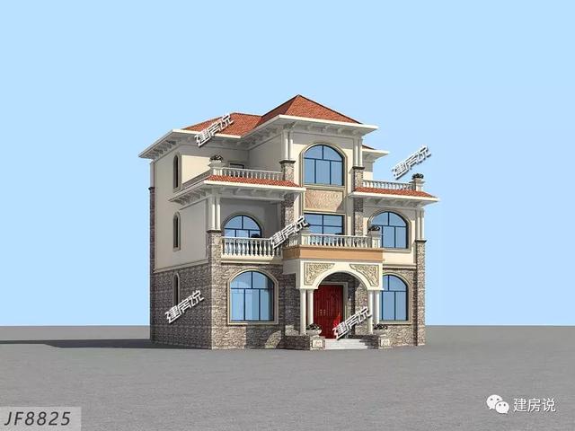 貴州王總定制三層歐式別墅，好看又實用，建了絕對有面子。