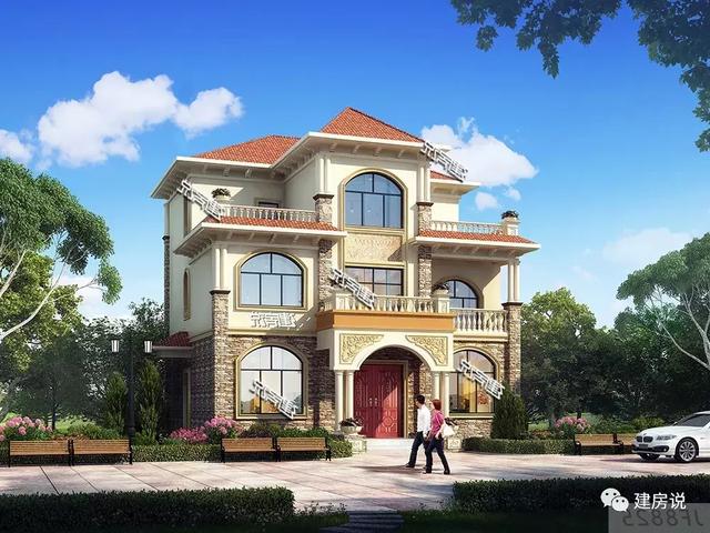 貴州王總定制三層歐式別墅，好看又實用，建了絕對有面子。