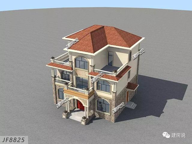 貴州王總定制三層歐式別墅，好看又實用，建了絕對有面子。