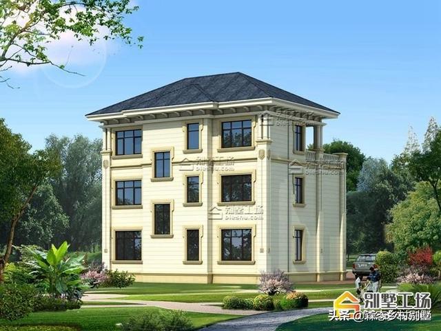 12.00x13.2米三層自建別墅設(shè)計圖，優(yōu)雅大氣，“名利”雙收，何樂而不為？