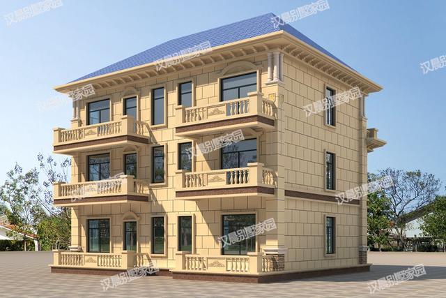 48萬在農(nóng)村蓋這么洋氣的三層別墅設(shè)計圖，從細(xì)節(jié)上講究檔次，棒極了。