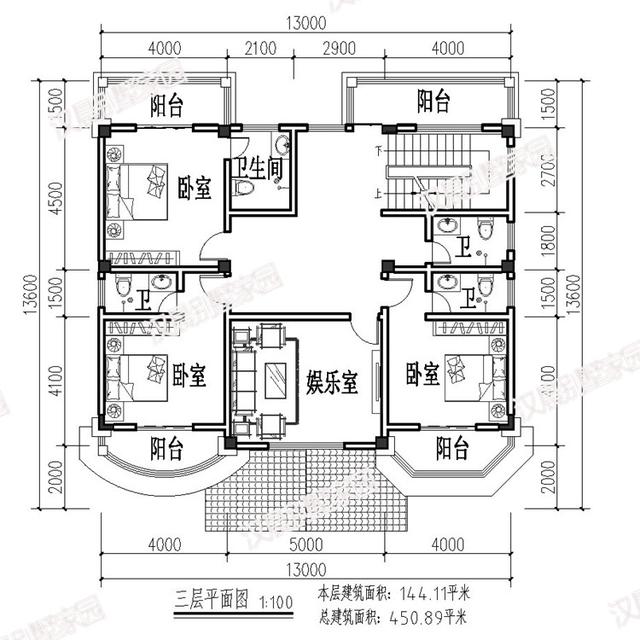 48萬在農(nóng)村蓋這么洋氣的三層別墅設(shè)計圖，從細(xì)節(jié)上講究檔次，棒極了。