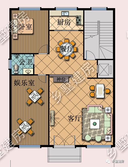 10.26X13.56米的六層徽派別墅設(shè)計(jì)圖，徽派照樣能建高層，那在整個(gè)鎮(zhèn)上，可是最耀眼的呢！