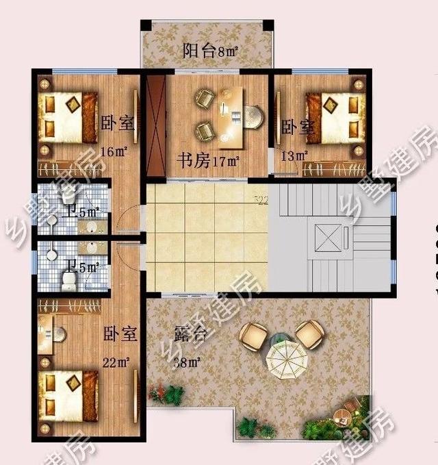 設(shè)計(jì)精美的四層農(nóng)村別墅，四世同堂完美一體，感興趣的一定不能錯(cuò)過。