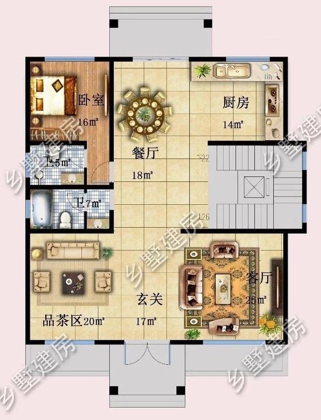 設(shè)計(jì)精美的四層農(nóng)村別墅，四世同堂完美一體，感興趣的一定不能錯(cuò)過。