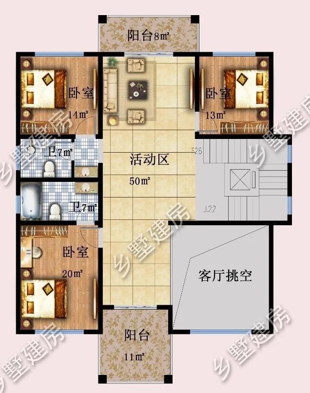 設(shè)計(jì)精美的四層農(nóng)村別墅，四世同堂完美一體，感興趣的一定不能錯(cuò)過。