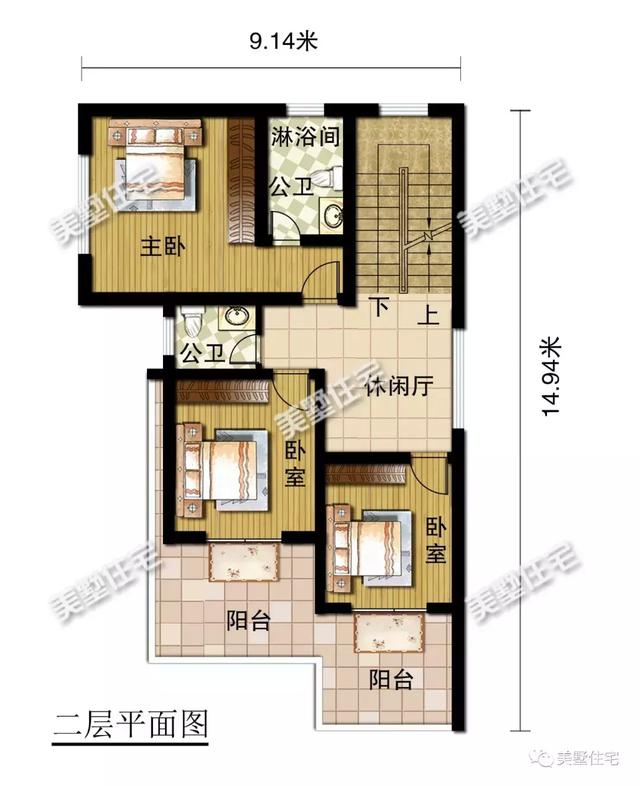 帶悠然小前院的三層現(xiàn)代別墅設(shè)計(jì)圖，清透中不失穩(wěn)重大方，時(shí)尚范十足