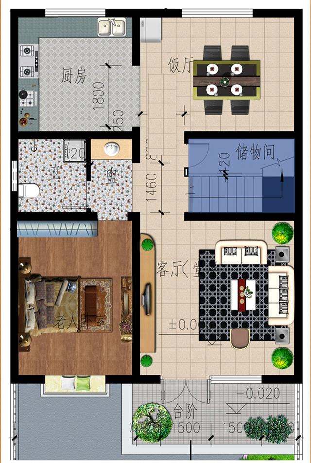 帶庭院花園的二層小別墅設(shè)計(jì)圖，搭配清新優(yōu)雅，戶型設(shè)計(jì)十分漂亮。