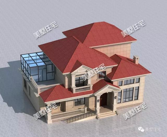 錢總定制的二層歐式別墅設(shè)計圖，帶棋牌室和陽光房，優(yōu)雅溫暖、不同凡俗。