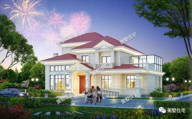 錢總定制的二層歐式別墅設(shè)計圖，帶棋牌室和陽光房，優(yōu)雅溫暖、不同凡俗。