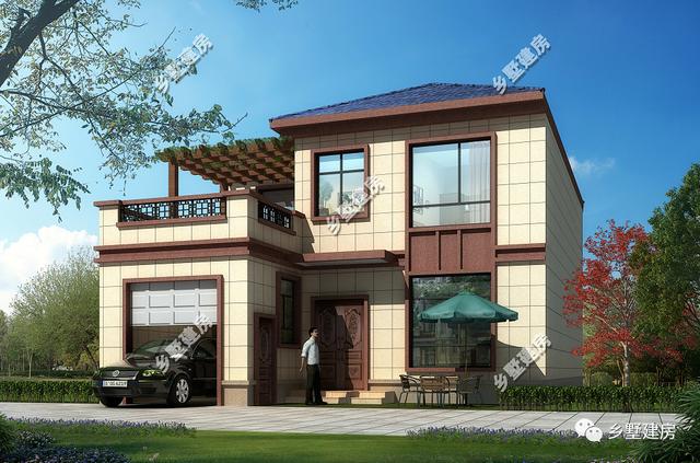 兩款農村帶車庫的別墅，好看又實惠，不比城里的差哦！