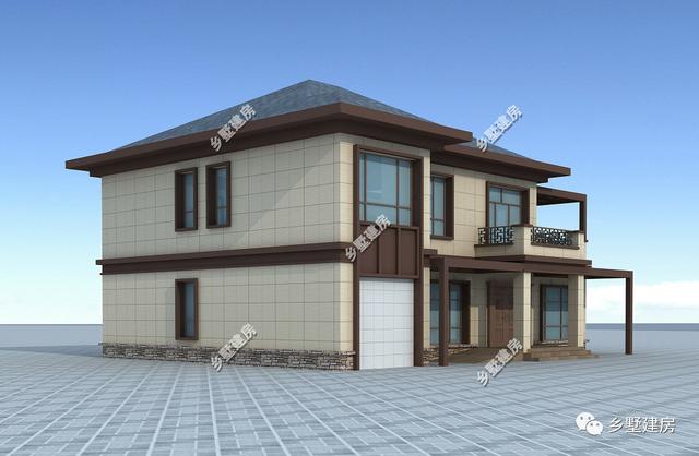 兩款農村帶車庫的別墅，好看又實惠，不比城里的差哦！