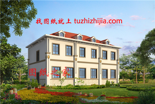 簡簡單單農(nóng)村別墅二層三間的房子，好看實惠