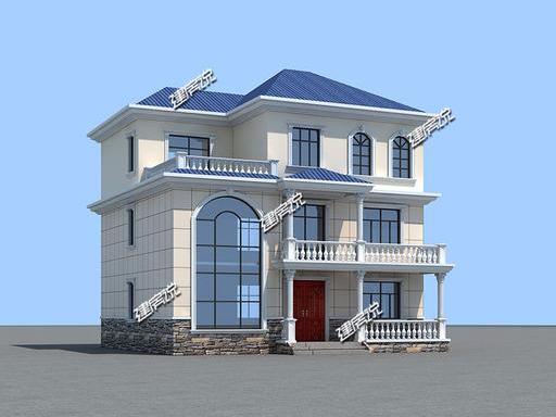 三層歐式別墅設(shè)計(jì)圖，外觀贊布局實(shí)用，30萬就可以建一棟！