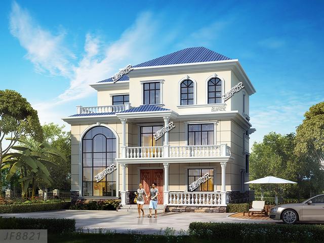 三層歐式別墅設(shè)計(jì)圖，外觀贊布局實(shí)用，30萬就可以建一棟！