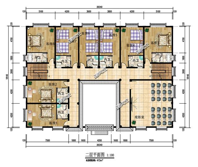 最美四合院別墅設(shè)計(jì)圖，給辛苦一輩子的父母，十里八鄉(xiāng)都來賀