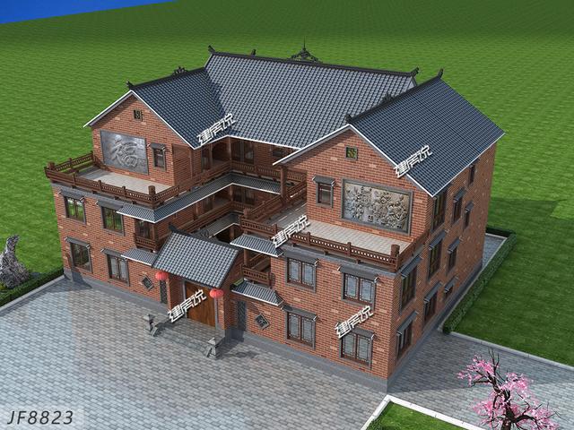 最美四合院別墅設(shè)計(jì)圖，給辛苦一輩子的父母，十里八鄉(xiāng)都來賀