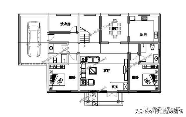 平屋頂別墅設(shè)計圖，最適合北方，60萬甩手入住，南方人看了也要爭著建