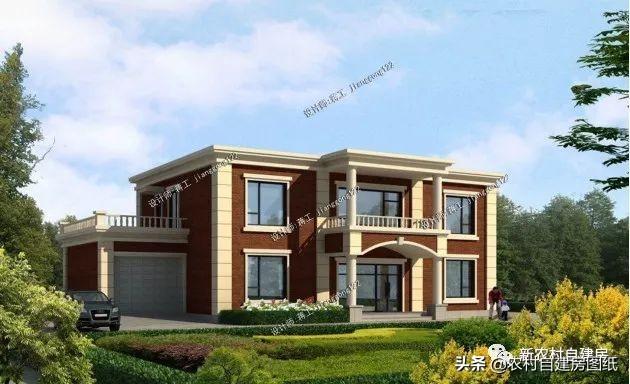 平屋頂別墅設(shè)計圖，最適合北方，60萬甩手入住，南方人看了也要爭著建