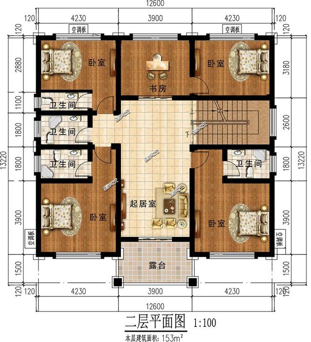 3層氣派別墅設(shè)計圖，親戚朋友都夸我有本事，羨慕得很