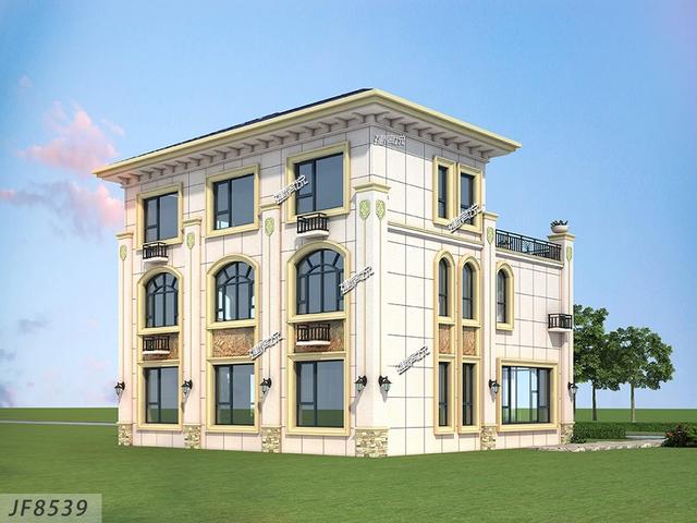 3層氣派別墅設(shè)計圖，親戚朋友都夸我有本事，羨慕得很