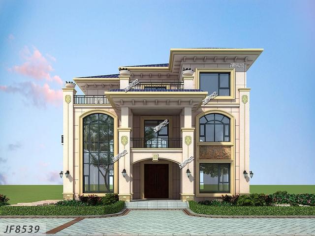 3層氣派別墅設(shè)計圖，親戚朋友都夸我有本事，羨慕得很