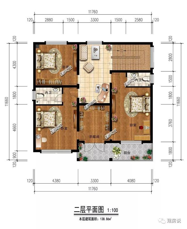 139㎡的三層別墅設(shè)計(jì)圖，實(shí)用性很強(qiáng)，建了越住越順心