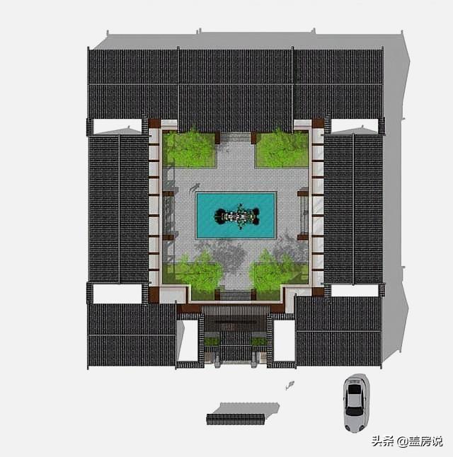 四合院設(shè)計圖：現(xiàn)代化四合院，享受經(jīng)典文化的同時還能兼顧生活便利