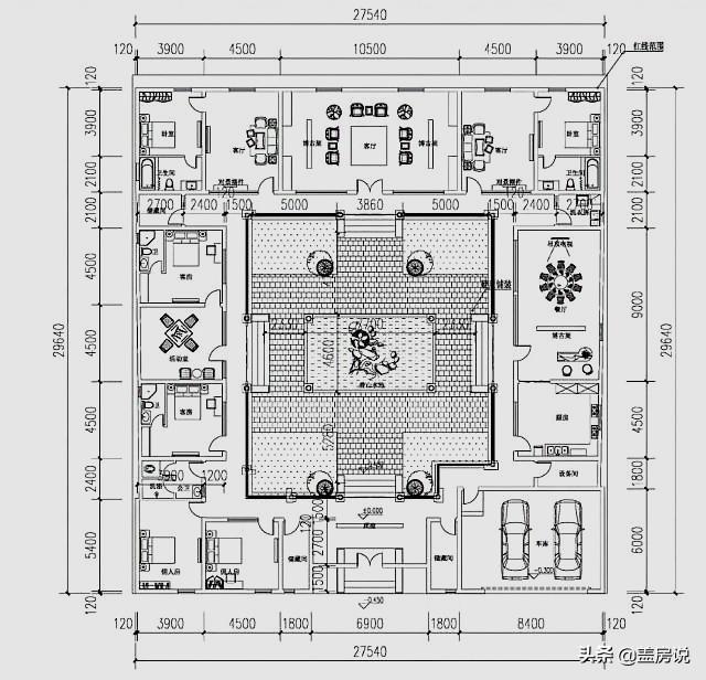 四合院設(shè)計圖：現(xiàn)代化四合院，享受經(jīng)典文化的同時還能兼顧生活便利