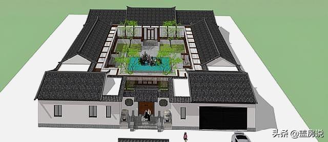 四合院設(shè)計圖：現(xiàn)代化四合院，享受經(jīng)典文化的同時還能兼顧生活便利