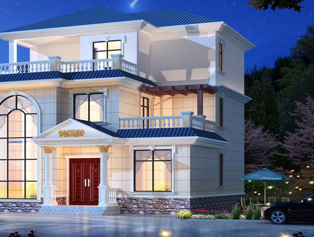 氣派歐式別墅設(shè)計(jì)圖紙，建一棟衣錦還鄉(xiāng)，面子里子都有了