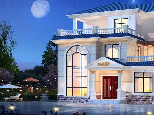 氣派歐式別墅設(shè)計(jì)圖紙，建一棟衣錦還鄉(xiāng)，面子里子都有了