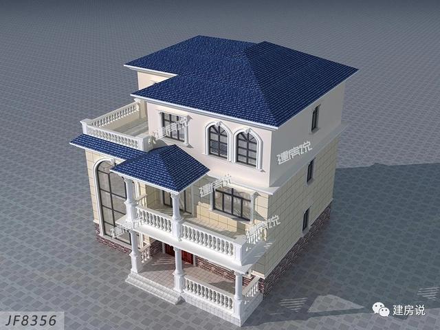 三層精美別墅設(shè)計(jì)圖，花自己的錢，建漂亮的別墅，過瀟灑的生活