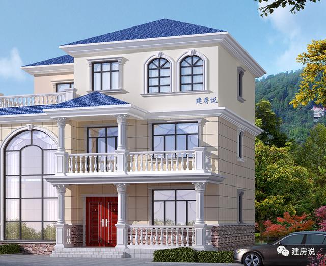 三層精美別墅設(shè)計(jì)圖，花自己的錢，建漂亮的別墅，過瀟灑的生活