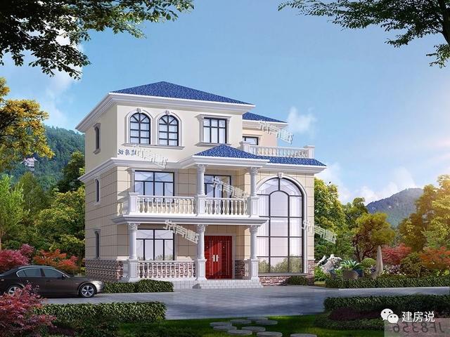 三層精美別墅設(shè)計(jì)圖，花自己的錢，建漂亮的別墅，過瀟灑的生活