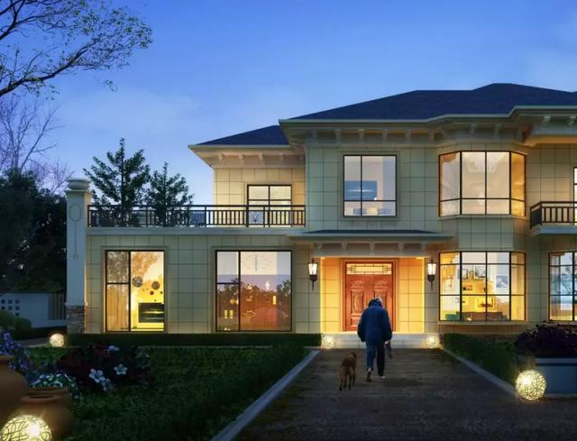 二層歐式別墅設(shè)計圖，20X9兩面寬，小進(jìn)深，農(nóng)村別墅還可以這樣建？