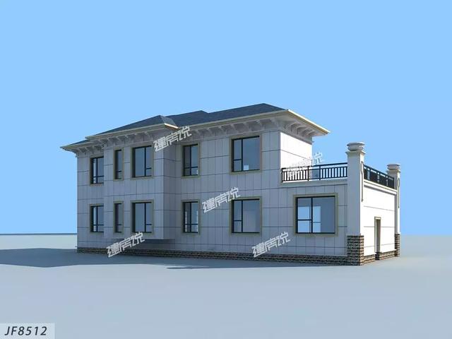 二層歐式別墅設(shè)計圖，20X9兩面寬，小進(jìn)深，農(nóng)村別墅還可以這樣建？