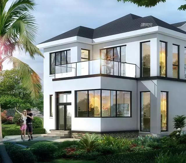 90后都開始建別墅了，二層現(xiàn)代極簡(jiǎn)別墅設(shè)計(jì)圖推薦，30萬搞定