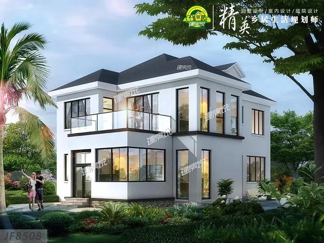 90后都開始建別墅了，二層現(xiàn)代極簡(jiǎn)別墅設(shè)計(jì)圖推薦，30萬搞定