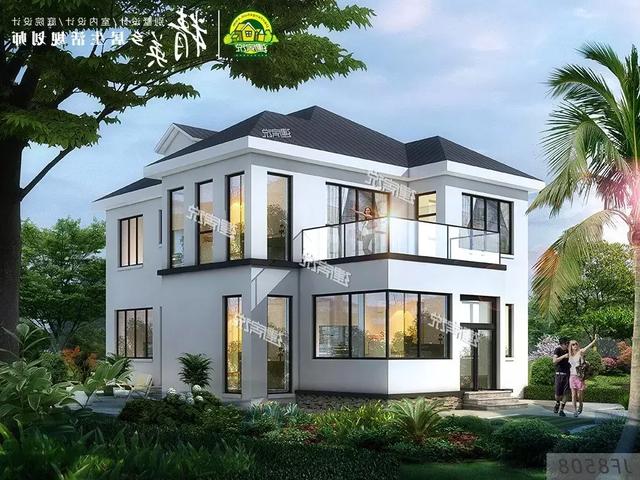 90后都開始建別墅了，二層現(xiàn)代極簡(jiǎn)別墅設(shè)計(jì)圖推薦，30萬搞定